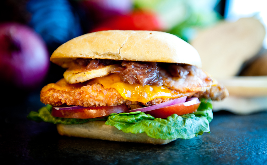 Blue Buffalo Chicken Burger